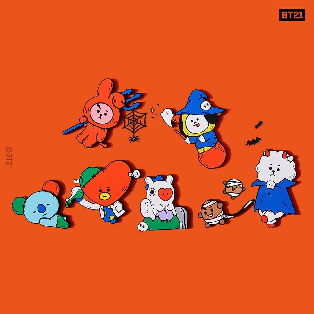 BT21 Stars of tomorrow, UNIVERSTAR!さんのインスタグラム写真 - (BT21 Stars of tomorrow, UNIVERSTAR!Instagram)「Boo! Now's the only moment to catch these ghosts! 👻  2019 #BT21 #Halloween Collection  Available now at #LINEFRIENDSCOLLECTION  Find out more > LINK IN BIO」9月18日 10時20分 - bt21_official