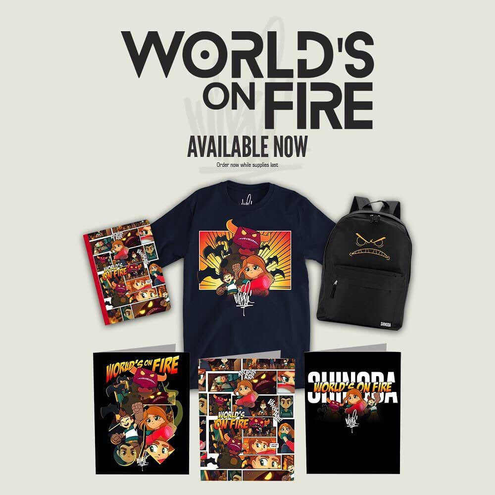 マイク・シノダさんのインスタグラム写真 - (マイク・シノダInstagram)「World’s On Fire items now in the shop mikeshinoda.com link in bio」9月18日 10時37分 - m_shinoda