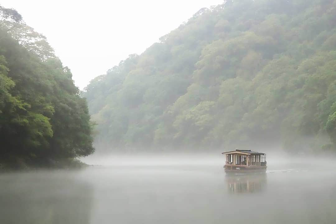 HOSHINOYA｜星のやさんのインスタグラム写真 - (HOSHINOYA｜星のやInstagram)「Guess where our boat takes you in a foggy morning. #hoshinoyakyoto #kyoto #arashiyama #hoshinoya #hoshinoresorts #nature #fog #morning #foggy #foggymorning #foggyday #星のや京都 #京都 #嵐山 #星のや #星野リゾート」9月18日 13時06分 - hoshinoya.official