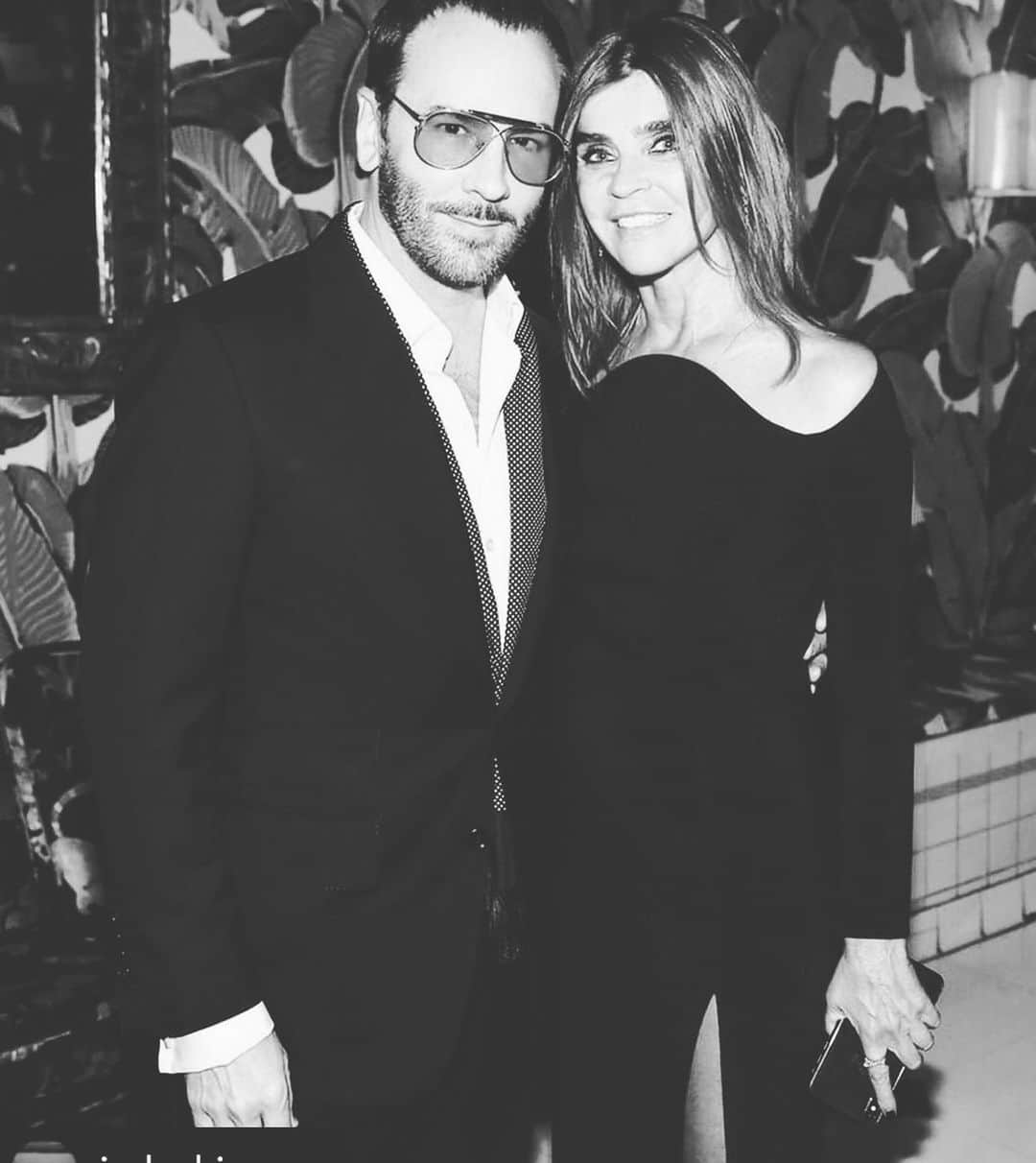 カリーヌ・ロワトフェルドのインスタグラム：「Hello, mister President ( #CFDA) , at your dinner at @indochinenyc @tomford」