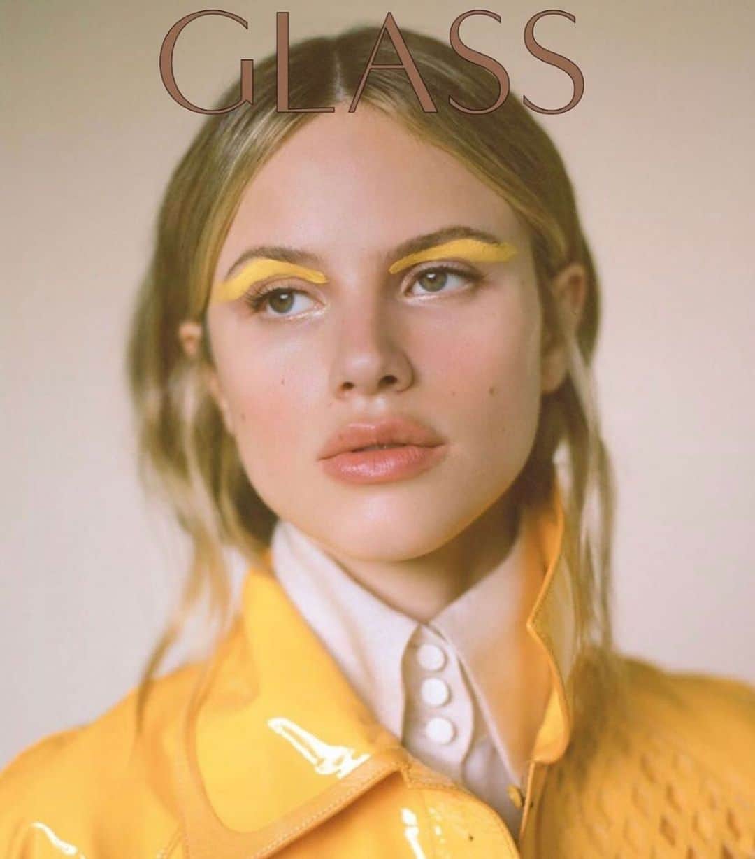ハルストン・セイジのインスタグラム：「@theglassmagazine COVER OUT TODAY! Thank you Glass 💛💛💛」