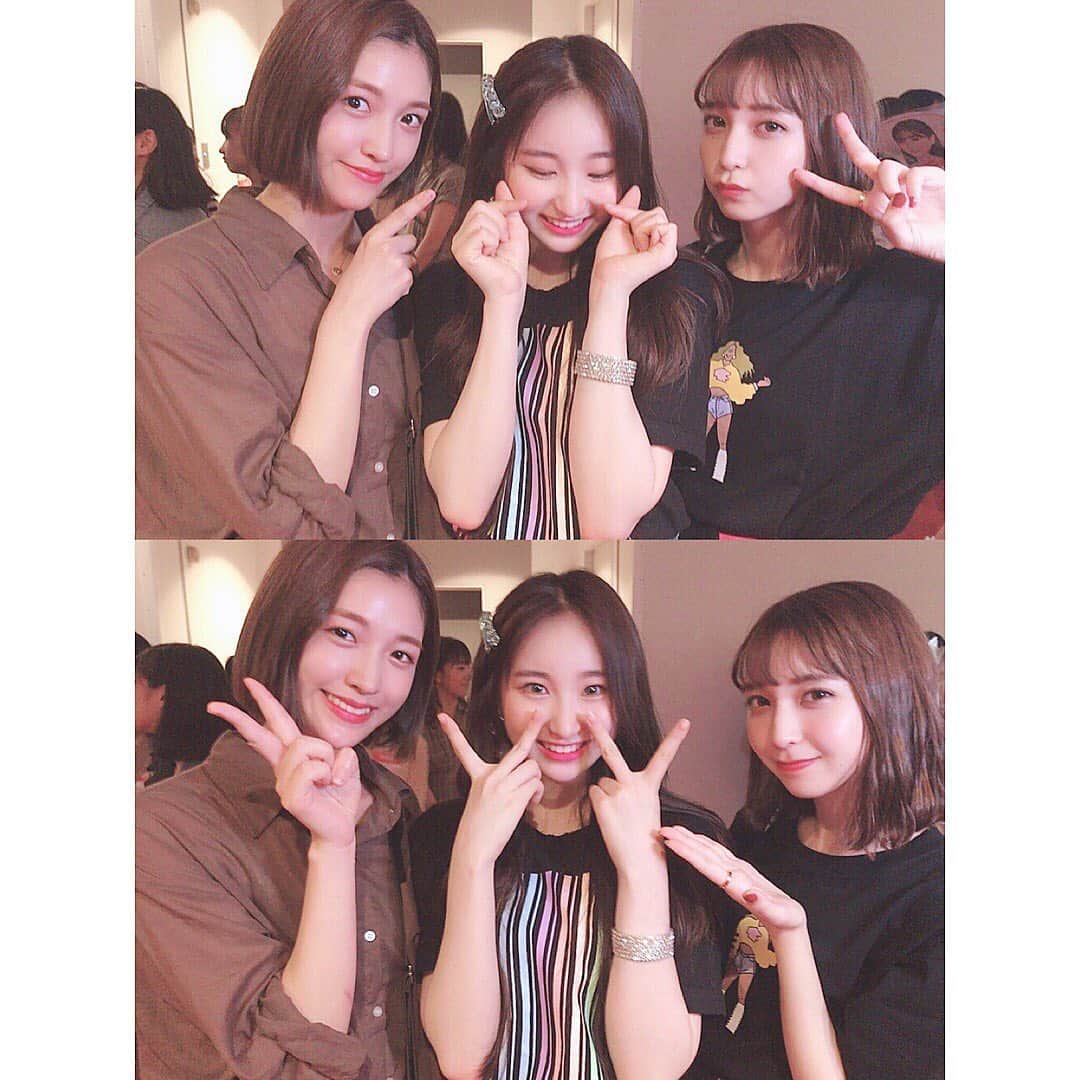 松岡菜摘のインスタグラム：「. . チェヨンが一緒に撮ろうって言って 撮ってくれた写真☺︎ . #📷」