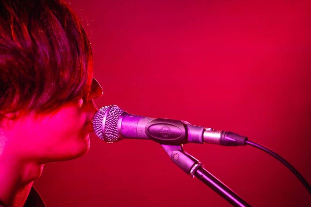 のインスタグラム：「「横顔」  #photo #photography #singing #photooftheday #music #guitar #shure #red #newband #whitelie #WL #tokyo #japan」