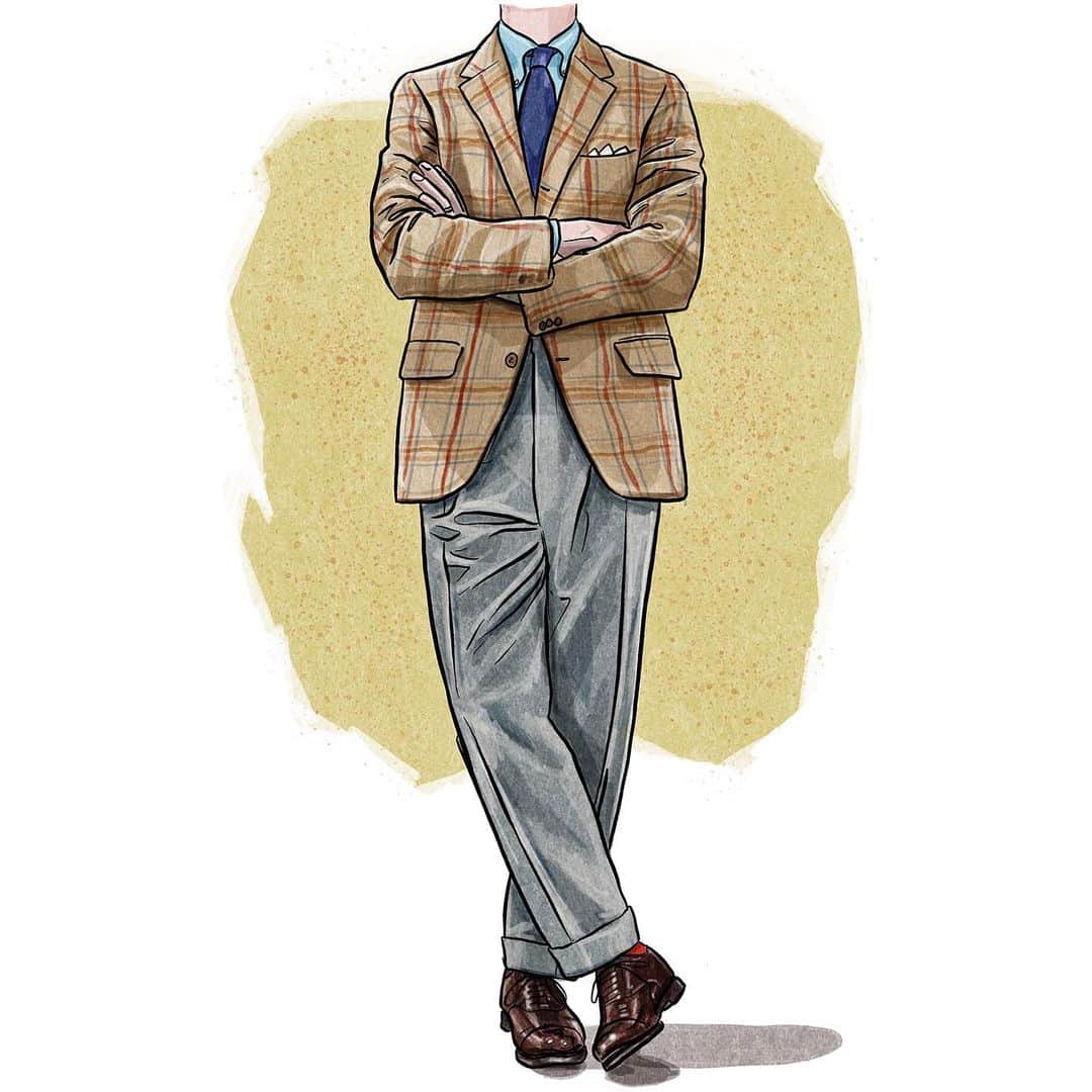 のインスタグラム：「How to Style Shoes in Autumn - German writer Bernhard Roetzel shares some thoughts on dressing autumn’s menswear staples with Crockett & Jones footwear. . Swipe up in our story to read the article. . #crockettandjones #madetobeworn #guestwriting」