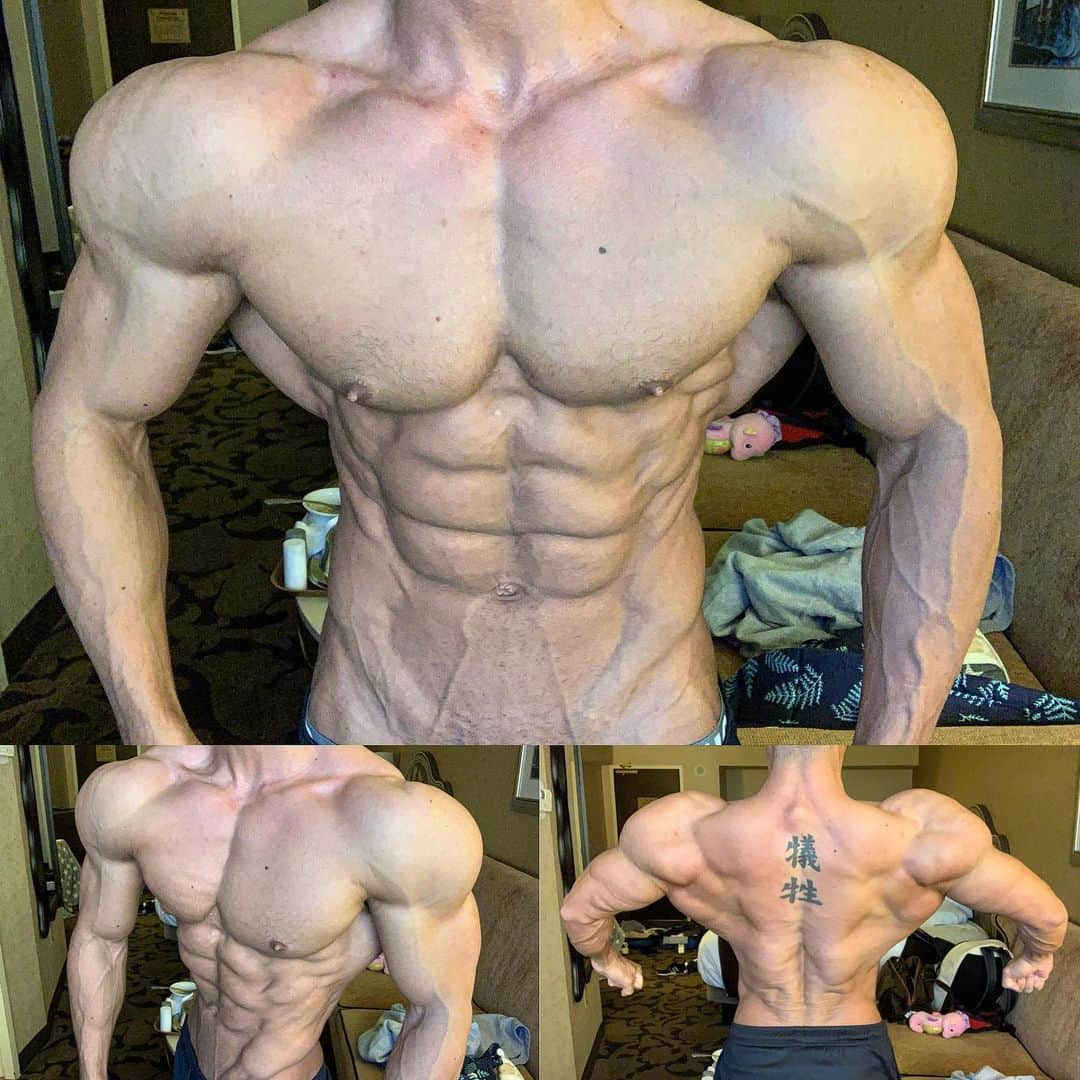 Kanekin Fitnessさんのインスタグラム写真 - (Kanekin FitnessInstagram)「The morning of two days out of Vegas show on empty stomach and no pump. Brought my best physique to date. Time to get better. 大会2日前、ノーパンプ、朝一のコンディション。ここからカーボリフィードをして過去一のフィジークを完成させました。」9月18日 20時13分 - kanekinfitness