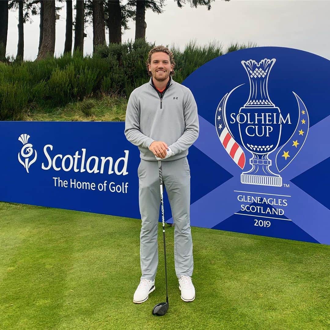 サム・ギャラガーのインスタグラム：「38pts around Gleneagles PGA course this morning ⛳️🏌🏼‍♂️What an amazing place this is👌🏼」