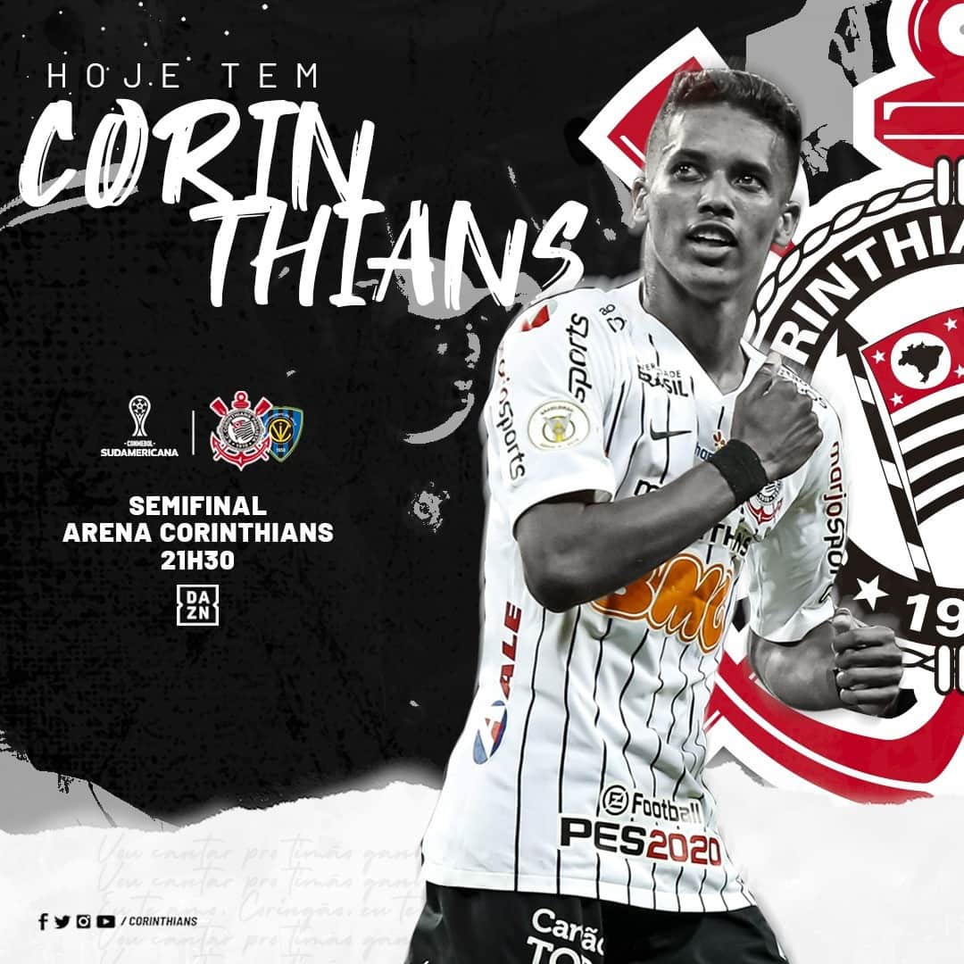 コリンチャンスさんのインスタグラム写真 - (コリンチャンスInstagram)「Bom dia, Fiel! Hoje tem Timão!⠀ ⠀⠀ ⚽ Corinthians x Independiente Del Valle⠀ 🏆 @sulamericana ⠀⠀⠀⠀⠀ ⏰ 21h30⠀⠀⠀⠀ ⠀⠀⠀⠀⠀⠀ 🏟 @arenacorinthians ⠀ 📺 @DAZN_BRA -> Assine agora e confira a partida: bit.ly/2Kd686E⠀ ⠀ #SCCPxIDV #MeuBMG #NãoÉSóPatrocínio #TimeDoPovo #Corinthians #Timão #CorinthiansTV #FielTorcedor #AFielÉFoda #UmSoCorinthians #NikeFutebol #Joli #EstrellaGalicia #UniversidadeBrasilOficial #ÉPositivo #CorinthiansÉPositivo #LoucoPotyCorinthians #PostosALE #ALEnoTimão #TODOSportiCorinthians #CartãodeTODOSCorinthians #TODOSpeloTimão⠀ ⠀⠀」9月18日 22時01分 - corinthians