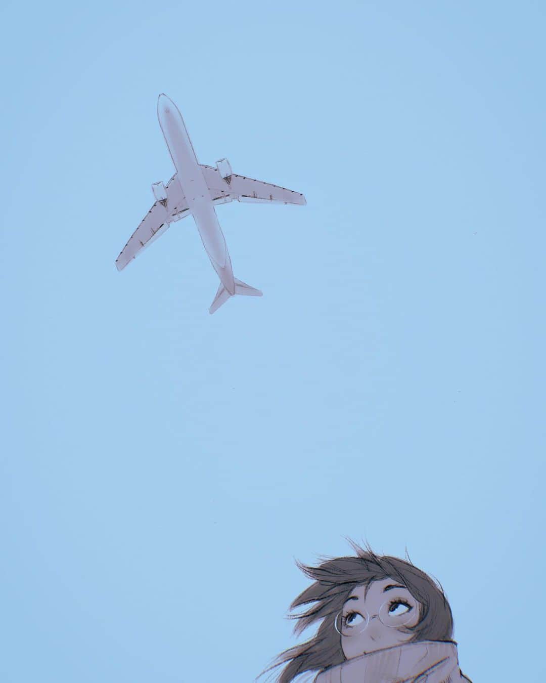 イリヤ・クブシノブ さんのインスタグラム写真 - (イリヤ・クブシノブ Instagram)「A little sketch while waiting for my flight!✨」9月18日 22時49分 - kuvshinov_ilya
