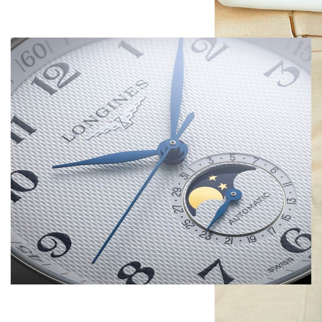 ロンジンさんのインスタグラム写真 - (ロンジンInstagram)「#Longines introduces new models featuring a moon phase indicator at 6 o'clock circled by an Arabic numeral date ring. #LonginesMasterMoonphase #EleganceisanAttitude」9月18日 23時00分 - longines