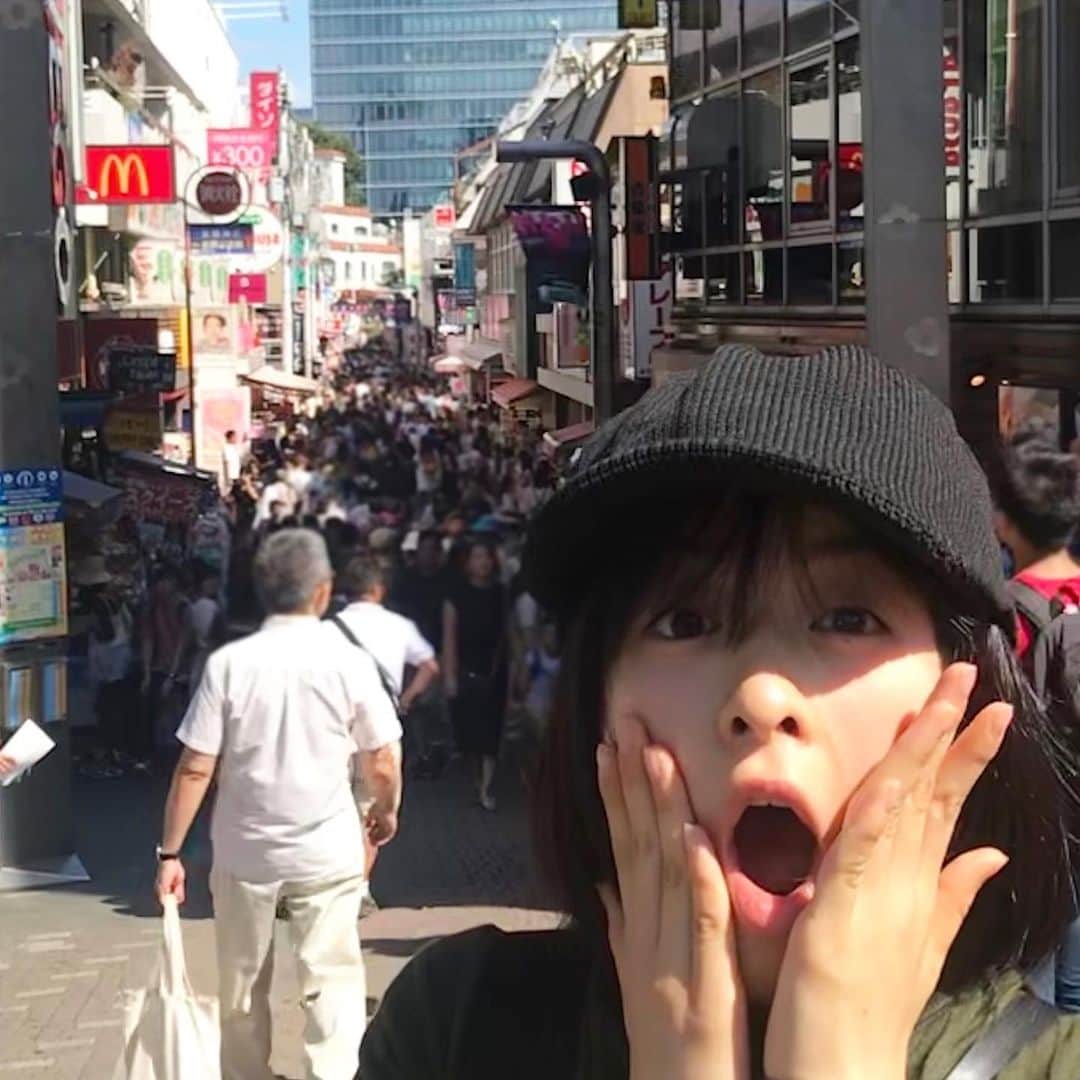 森七菜さんのインスタグラム写真 - (森七菜Instagram)「人、人、人、人😱 #人の多さにビックリ #東京ってすげー ←#天気の子 の#帆高気分w」9月19日 0時00分 - morinana_official