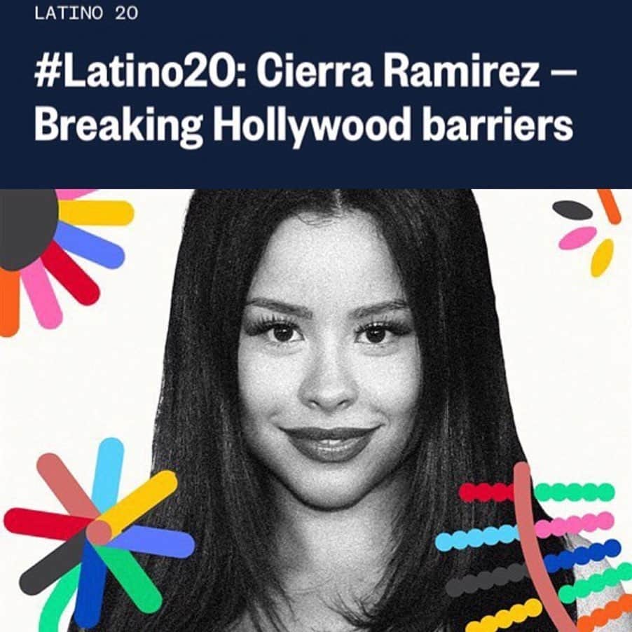 シエラ・ラミレスのインスタグラム：「Wowowow 😭💖 thank you so much to @nbcnews & Gwen Aviles on this amazing write up, beyond honored to be recognized as someone who is breaking down barriers & representing for Latinos in Hollywood💃🏻❤️」