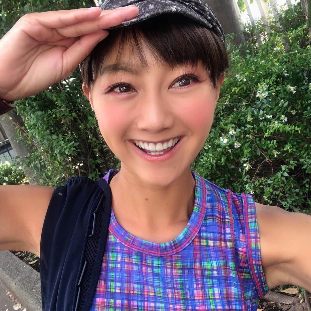 のインスタグラム：「今日は… ✨NHK  BSプレミアム  旅ラン✨  のロケ🏃雨じゃない😳荒れてない😳（笑）  今回はどこを旅ランなのか…楽しみにしていて下さーい🥰  #NHK #BS #プレミアム #旅ラン #街 #旅 #ラン #love #running #走る #ランニング #今日ももちろん #タンクトップ #に #短パン #まだまだ #夏 #Summer #run #🏃 #☀️ #❤️」