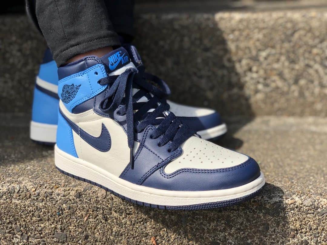 のインスタグラム：「今回のミタスニーカーズさんのデジタルドレスコード👟﻿ ﻿ 私はOBSIDIANです🌊✨﻿ ﻿ AIR JORDAN 1 HIGH OG “BLACK TOE”﻿ ﻿ 本当に、絶対欲しい…！！﻿ どうか当たりますように😭💕﻿ ﻿ #mitasneakers #ms_ddc_20190921j」