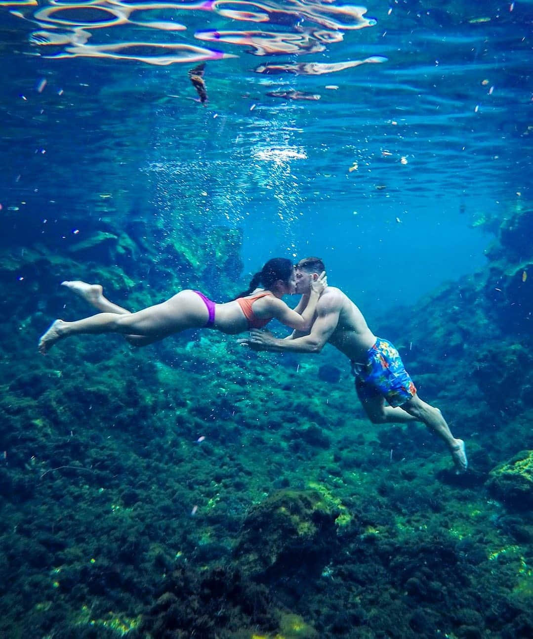 Jessica Arevaloさんのインスタグラム写真 - (Jessica ArevaloInstagram)「My favorite picture of us to date!🥰 - Our couple page👉🏼@thenaturalfitcouple - - Swimming in a cenotes in Tulum...truly breathtaking and unexplainable you have to experience it for yourself...this is harder then it looks btw we got this shot in our first try! - Has anyone ever swam in a cenote?😭😍」9月19日 10時53分 - jessicaarevalo_