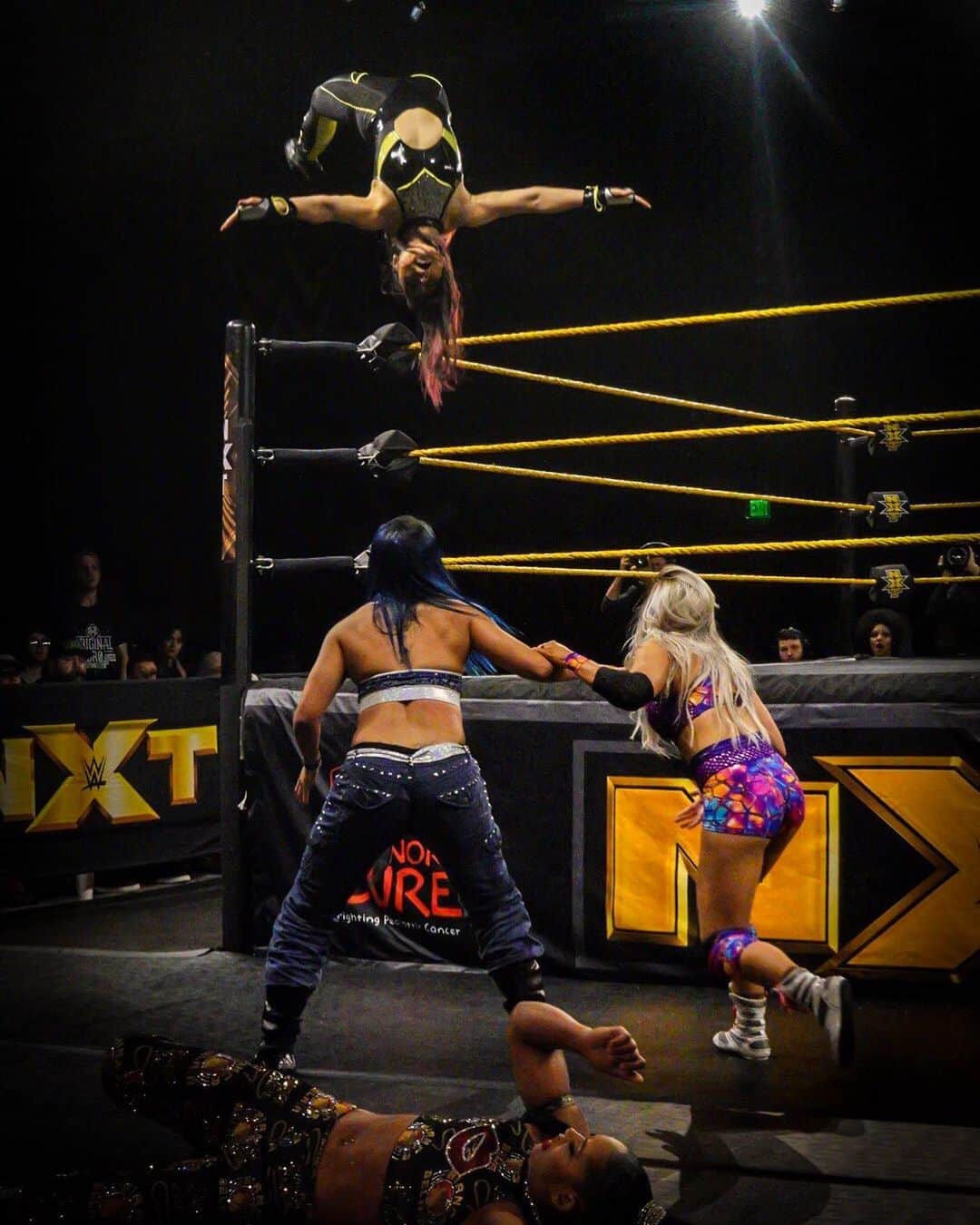 のインスタグラム：「NXT on USA = milestone for wrestling.  First ever to step out on #NXTonUSA = milestone for me.」
