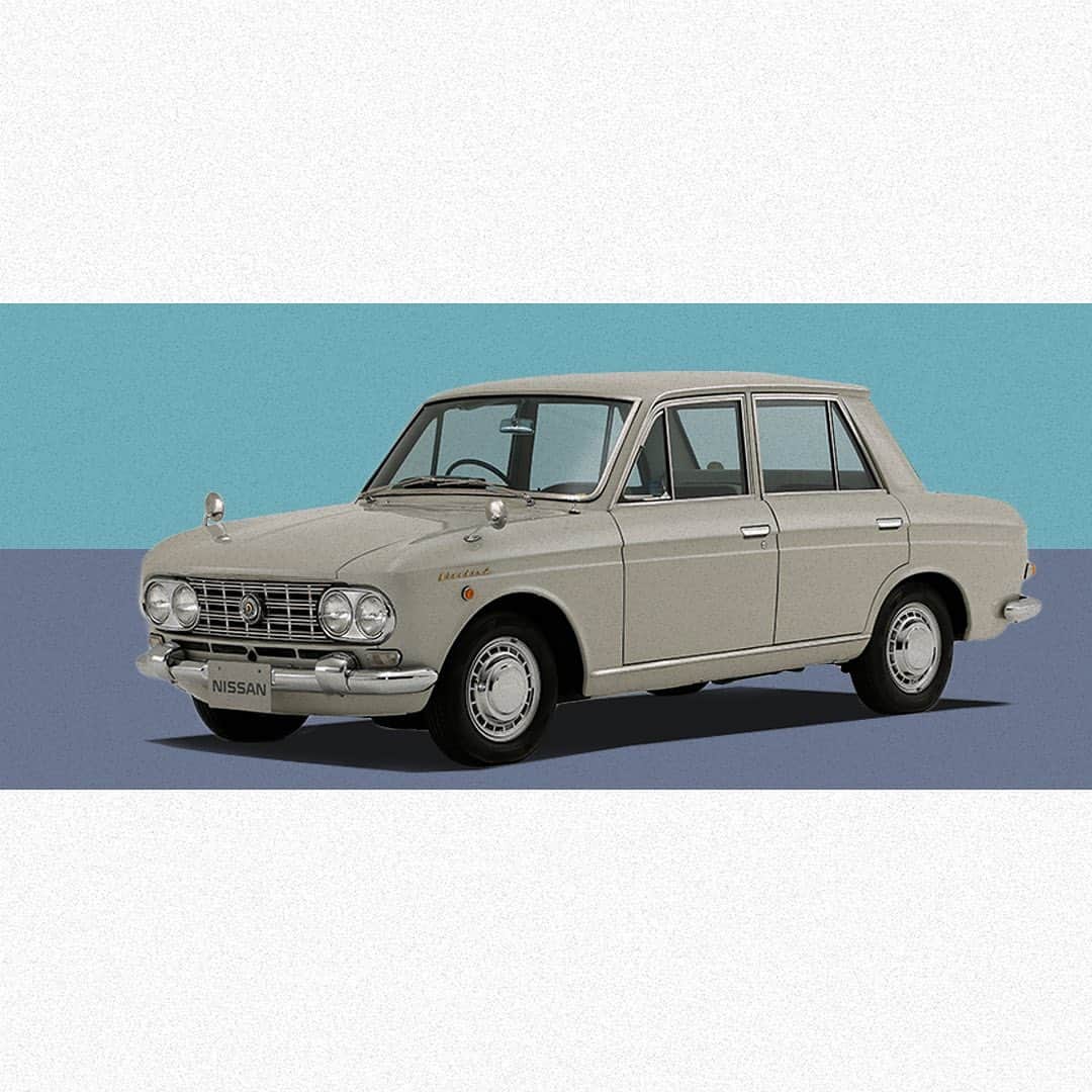 のインスタグラム：「With a taste of Italian styling, an advanced monocoque body structure, and agile driving performance, #Nissan released the all-new 2nd generation #Bluebird, also known as Datsun Sedan and Wagon, in September #1963. #TBT #Heritage」