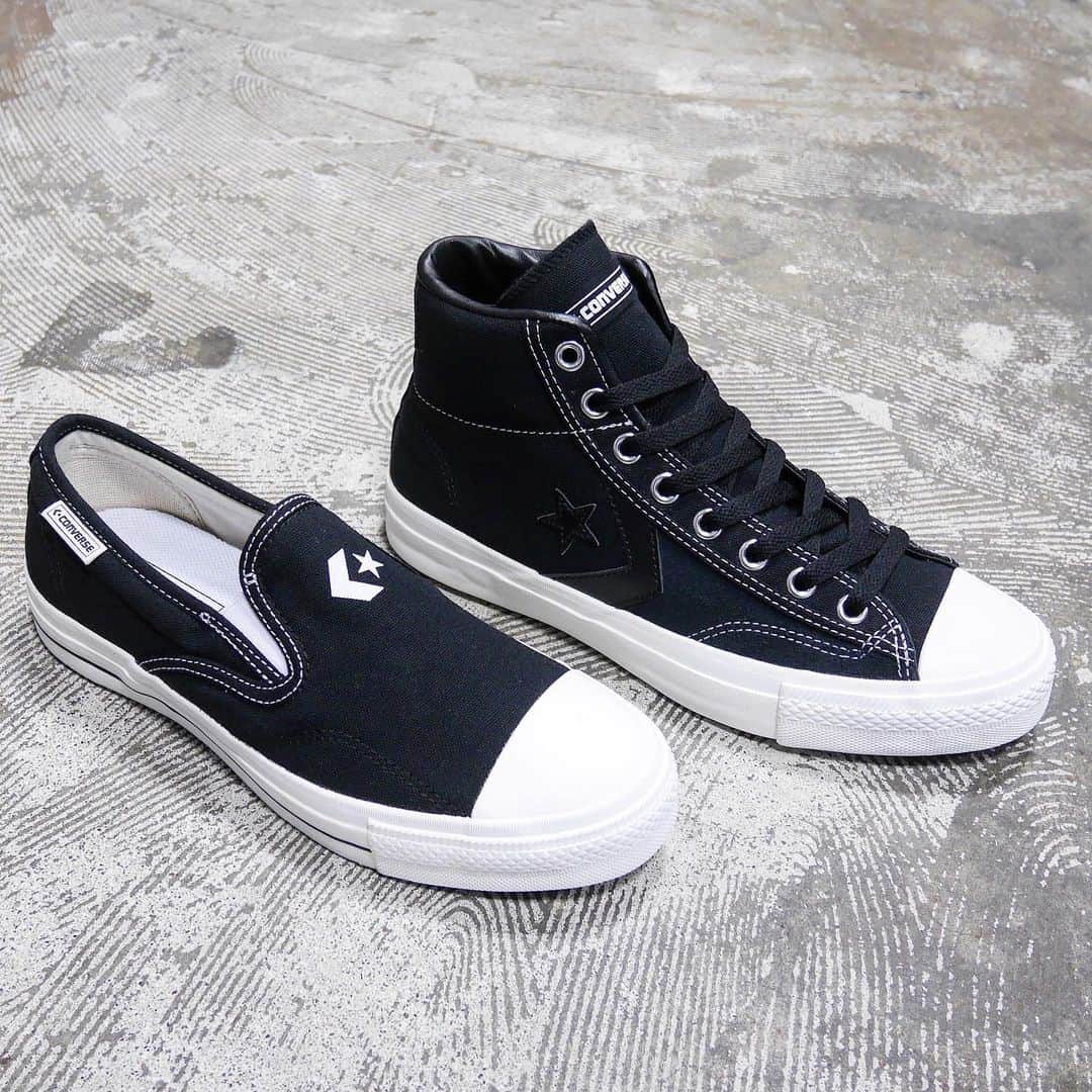 のインスタグラム：「Converse Skateboarding からスエード/キャンバス素材の Breakstar sk hi とキャンバス素材のスリッポン Cityride sk slip-on が入荷しました☪️💁‍♂️ #converseskateboarding #コンバース #skateboard #skateboarding #skater #カリフォルニアストリート #カリスト #スケートボード #スケボー #スケーター #californiastreet #calst」