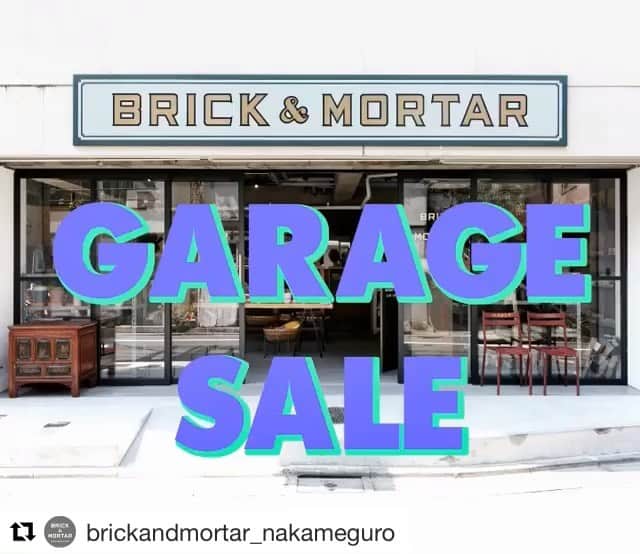 宇野薫のインスタグラム：「ガレージセール！ いかなくては！！！ #Repost @brickandmortar_nakameguro with @get_repost ・・・ . . 【ガレージセールのお知らせ】 . さてこの３連休、BRICK & MORTAR中目黒店は久しぶりに断捨離します。 待望のガレージセールです。 店頭に並ぶ商品、サンプル品やB品など、色々なものを集めました。 あるもの全て50%OFF。 . 掘り出し物に目がないあなた、この３連休は是非中目黒へ！ . . 会期：2019年9月21日(土)〜9月23日(月) 　12:00〜20:00 . 場所：BRICK & MORTAR 　東京都目黒区中目黒1- 4- 4 1F 　Tel.03-6303-3300 . . . #sale #garagesale #断捨離」