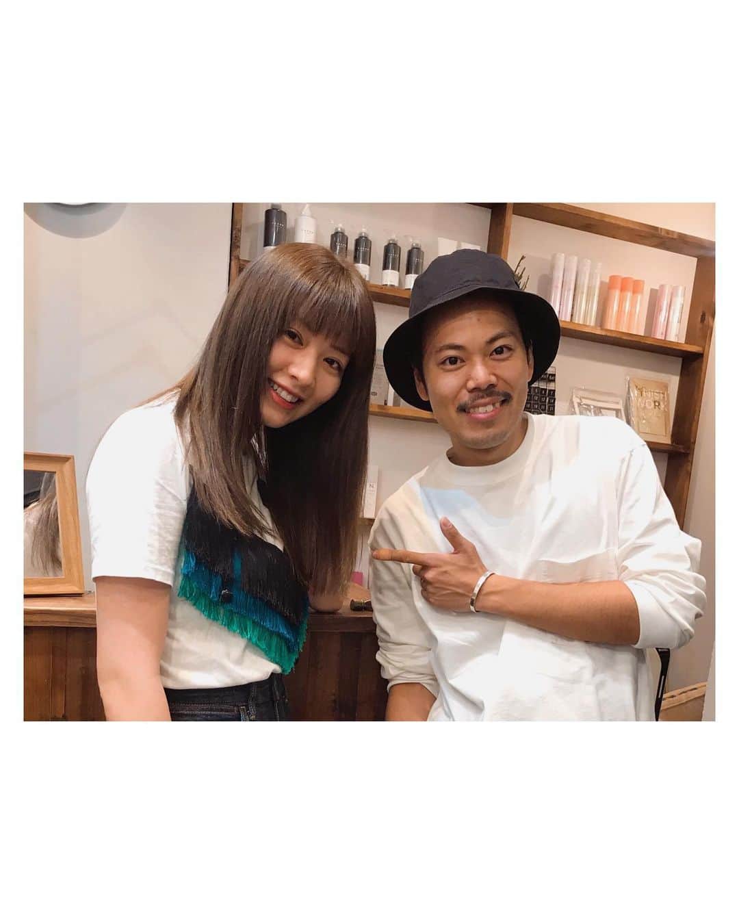 岡本杏理さんのインスタグラム写真 - (岡本杏理Instagram)「・ ホワイトベージュに染めてもらって、 伸ばそうか迷ってた前髪を切ってもらって、 全体を整えてもらいました🌷 #belle」9月19日 18時12分 - anri_okamoto