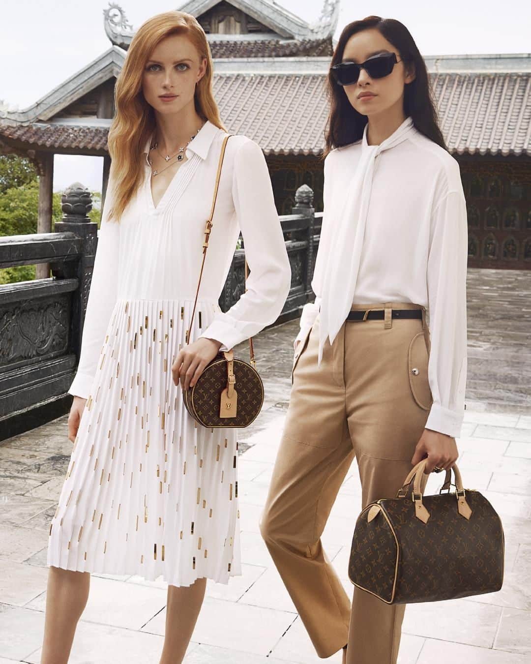 のインスタグラム：「Timeless and essential. #LouisVuitton embarks on a journey through Vietnam to celebrate the Maison’s signature Spirit of Travel. Explore the new campaign via link in bio.」