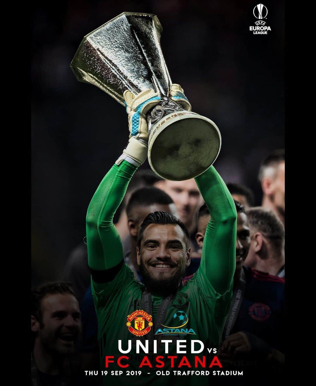 のインスタグラム：「Primer juego, Vamos!!! First game, let’s go!!! @manchesterunited @europaleague #manunited」