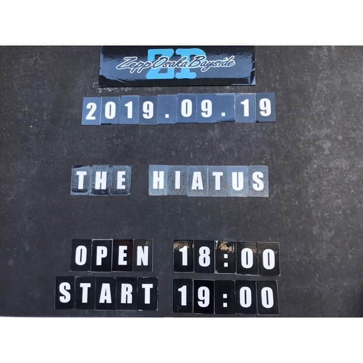 山口未来のインスタグラム：「the HIATUS Our Secret Spot Tour 2019 in Osaka Bayside . 幸せすぎる2デイズ♡♡ . この先もずっと細美さんの声を the HIATUSの音を きいていきたい。  #thehiatus」