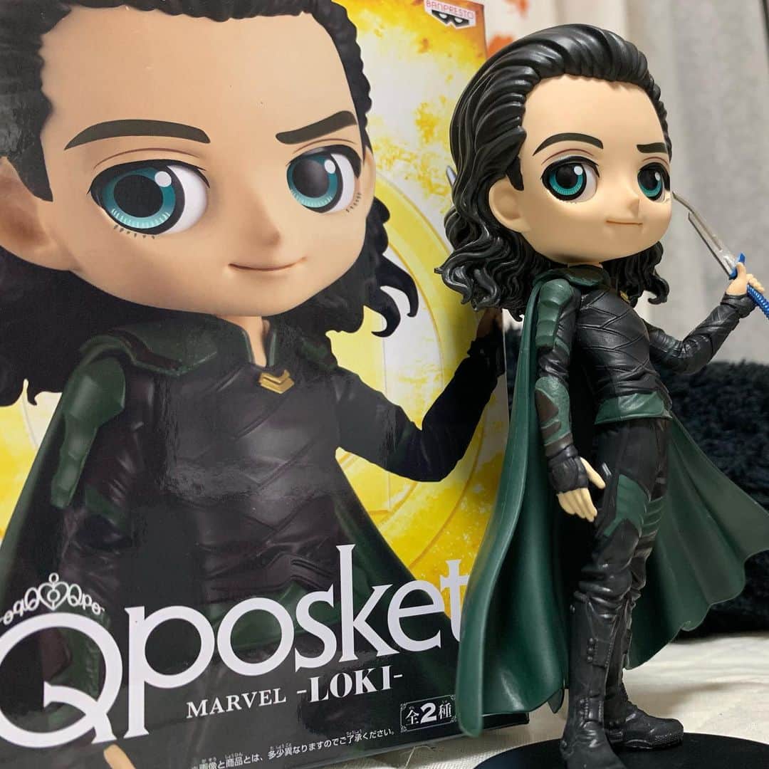 のインスタグラム：「#qposket #marvel #loki #マーベル #marvelcomics #marvelcinematicuniverse #figure #prize  #ufoキャッチャー #ロキ #オモ写」