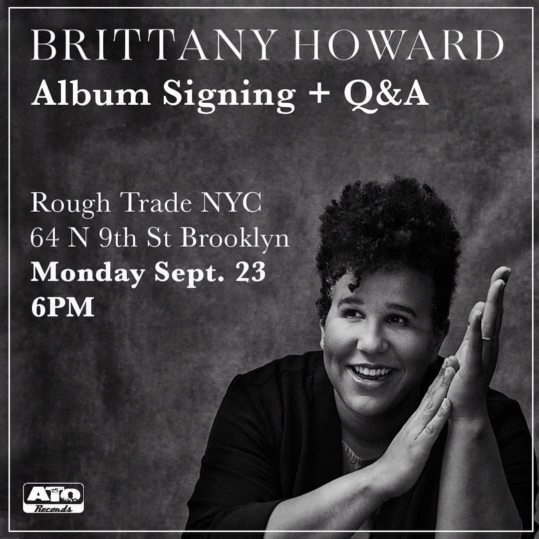 アラバマ・シェイクスさんのインスタグラム写真 - (アラバマ・シェイクスInstagram)「Brittany will be doing an album signing and Q&A with WFUV’s @ritahoustonwfuv on Monday Sept 23rd at 6pm EST at Rough Trade, 64 N. 9th St in Williamsburg, Brooklyn.  Purchase her new album “Jaime” for entry:  roughtrade.com/events」9月20日 0時49分 - alabama_shakes