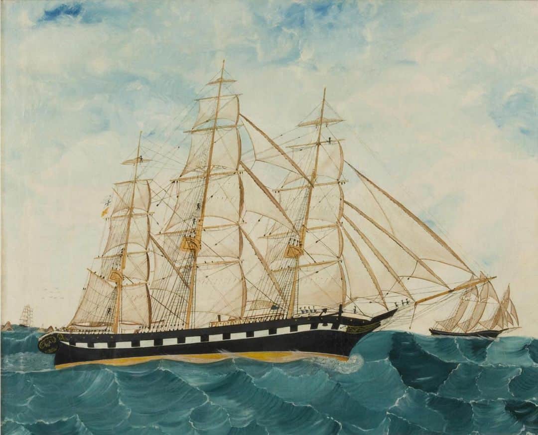 フィラデルフィア美術館さんのインスタグラム写真 - (フィラデルフィア美術館Instagram)「What is a pirate’s favorite subject? Arrrt! • #TalkLikeAPirateDay "Full-Rigged Clipper Ships," c. 1860, United States」9月20日 2時04分 - philamuseum