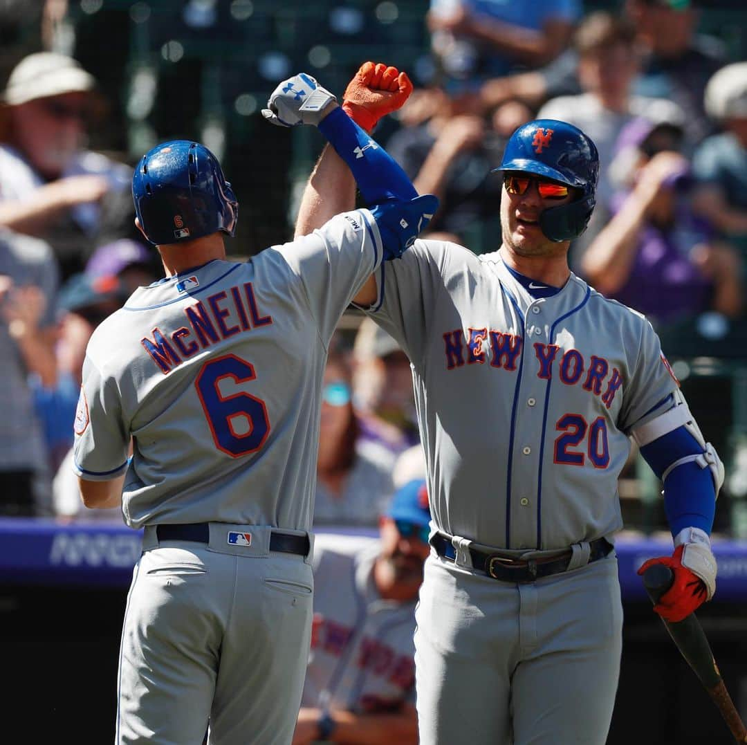 ニューヨーク・メッツさんのインスタグラム写真 - (ニューヨーク・メッツInstagram)「Go down and get it, @jeffmcneil805!  2️⃣2️⃣ homers for the 🐿.」9月20日 2時59分 - mets