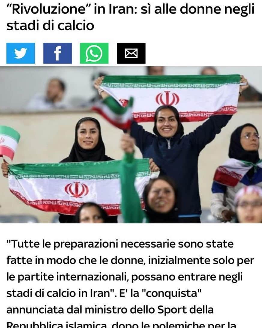 ジャンルイジ・ブッフォンさんのインスタグラム写真 - (ジャンルイジ・ブッフォンInstagram)「E’ un grande passo e una magnifica notizia!  #football #freedom #iran」9月20日 3時31分 - gianluigibuffon