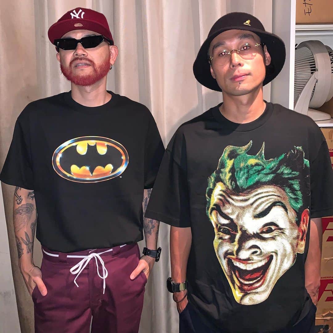 DJ DARUMAのインスタグラム：「🦇🔥🏠 どうも我々です👋🏻 EDGE HOUSE New chapter from tomorrow😘 #BATMAN80years #BATMAN80周年」