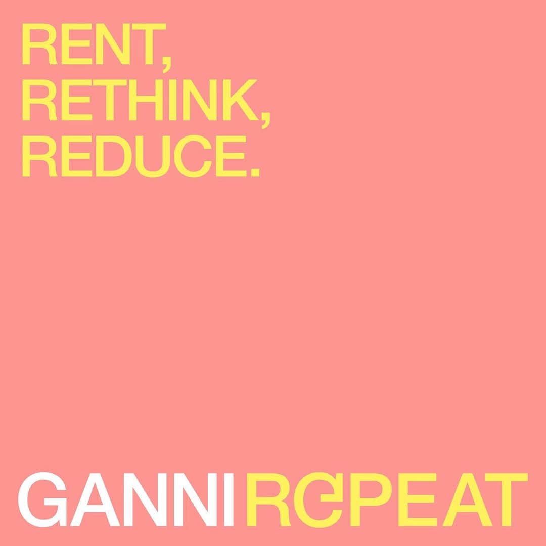 ガンニさんのインスタグラム写真 - (ガンニInstagram)「+ JOIN THE RENTAL MOVEMENT + Introducing GANNI REPEAT 🔁  We're on a mission to become circular & increase the lifecycle of our clothes wherever we can  Rethink the way you refresh your wardrobe, rent on repeat.  repeat.ganni.com *For now, GANNI REPEAT is only available for our Danish community, once we've tested, we'll launch for everyone. Watch this space. We'll be carbon compensating the C02 emissions generated from rental deliveries  Wear it & share it  #GANNIREPEAT」9月20日 16時13分 - ganni