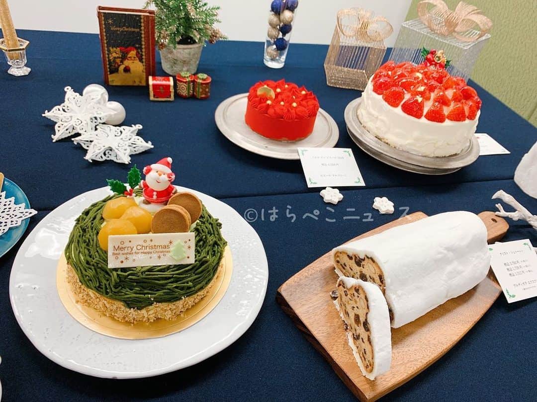 のインスタグラム：「✿クリスマスケーキ 2019 まとめ✿﻿ ﻿ 有名ホテルやデパート・百貨店のクリスマスケーキの予約がスタートしています！﻿ ﻿ 定番の苺たっぷりのクリスマスショートケーキやブッシュドノエルはもちろん、スノードームや“玉手箱”型のプレミアムケーキ、チューリップローズのケーキも！﻿ ﻿ セブンイレブンでは、キンプリやコナンとコラボしたケーキも！﻿ ﻿ 詳しくは⬇︎﻿ https://harapeco.news/christmas-cake/﻿ ﻿ 𓃚𓂃𓂃﻿ #🍰 #🎂﻿ #クリスマスケーキ #クリスマスケーキ2019﻿ #🌲 #🎅 #christmas #xmas #christmascake﻿ #クリスマス #cake #ショートケーキ﻿ #スノードーム #キンプリ #セブンイレブン﻿ #ケーキ #名探偵コナン #コナン﻿ #スイーツ #デザート #デパート﻿ #苺 #百貨店 #チューリップローズ﻿ #いちご #イチゴ探偵 #玉手箱﻿ #飯テロ #いちごテロ #🍓」