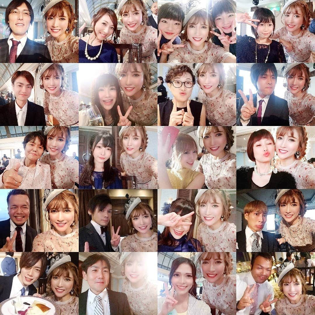 石関友梨のインスタグラム：「まとめるとヤバww #みんなありがとう♥ #MAX＆ハニコ #Wedding」