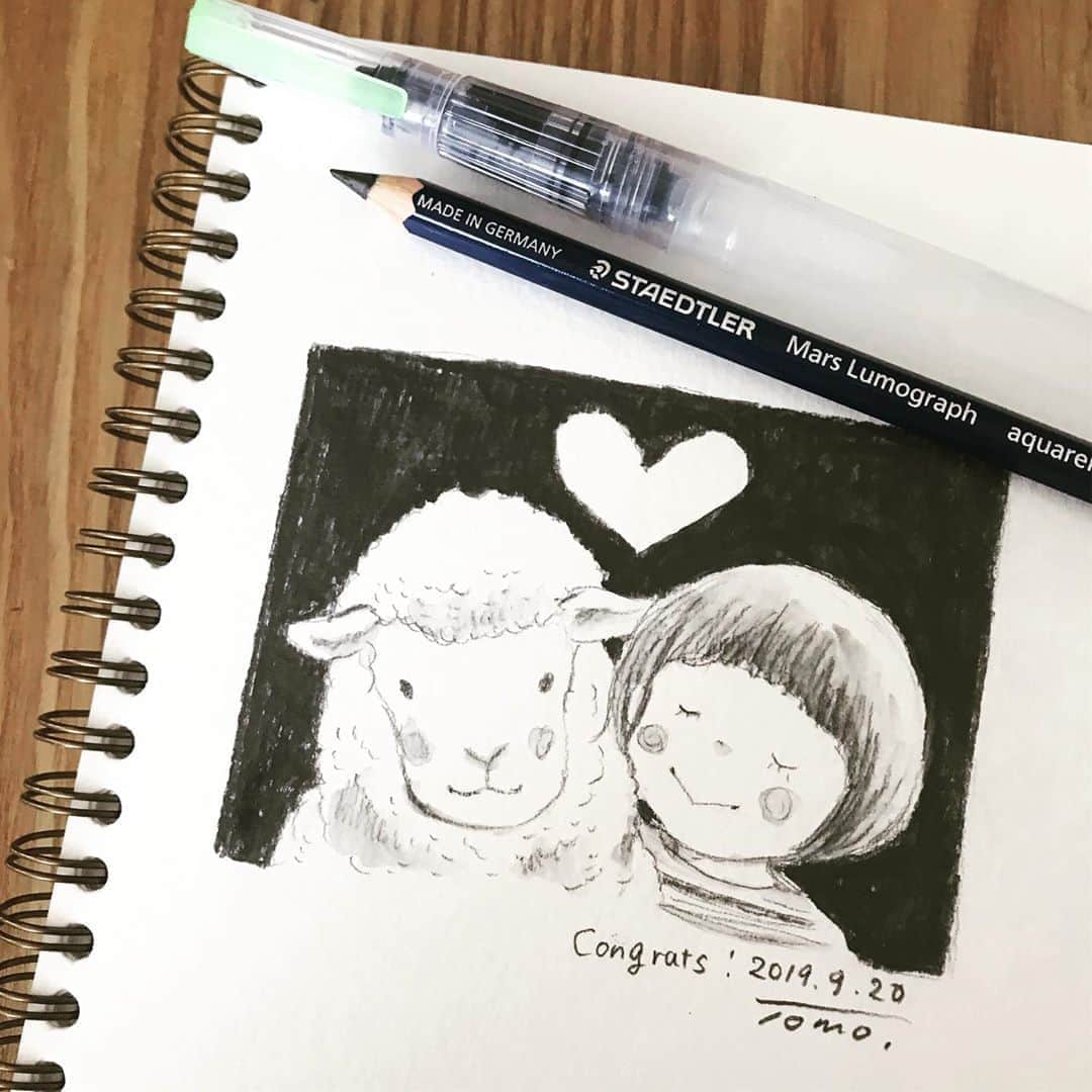 Tomoko Shintaniのインスタグラム：「. 三重発の美味しいカステラ屋さん、DE CARNERO  CASTE 東京支店が本日オープンしました。 〒154-0023 東京都世田谷区若林３丁目１７−１０ . とてもステキなインテリア。かわいい焼印がいっぱい。私の焼印もこっそりあるよ。 . #decarnerocaste #羊のカステーリャ #松陰神社 #食べたら止まらない #カステラ #mossery #sketchbook #staedtlerlumograph」