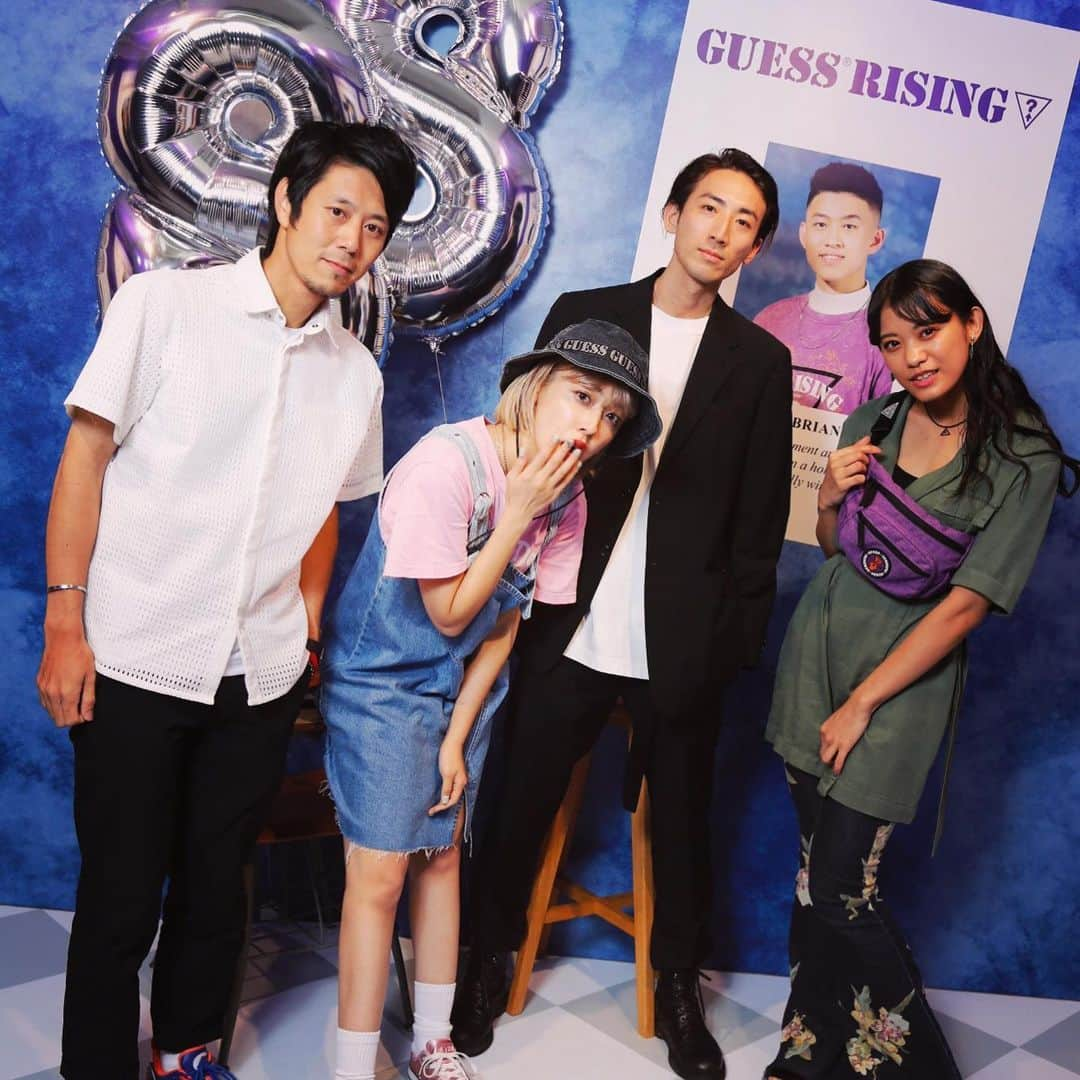 夏焼雅さんのインスタグラム写真 - (夏焼雅Instagram)「@guess ﻿ GUESS 88rising Capsule collection launch party💙💙💙﻿ ﻿#みやフク denim: @bershkacollection  hat: @guess  shoes: @converse_tokyo  #guess ﻿ #gue88」9月20日 12時22分 - miyaaa0825