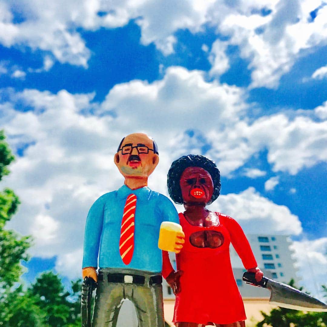 デハラユキノリのインスタグラム：「goodday SATOSHI ＆ TOSHIKO #dehara #deharayukinori  #satoshiyamamoto  #jptoysgallery」