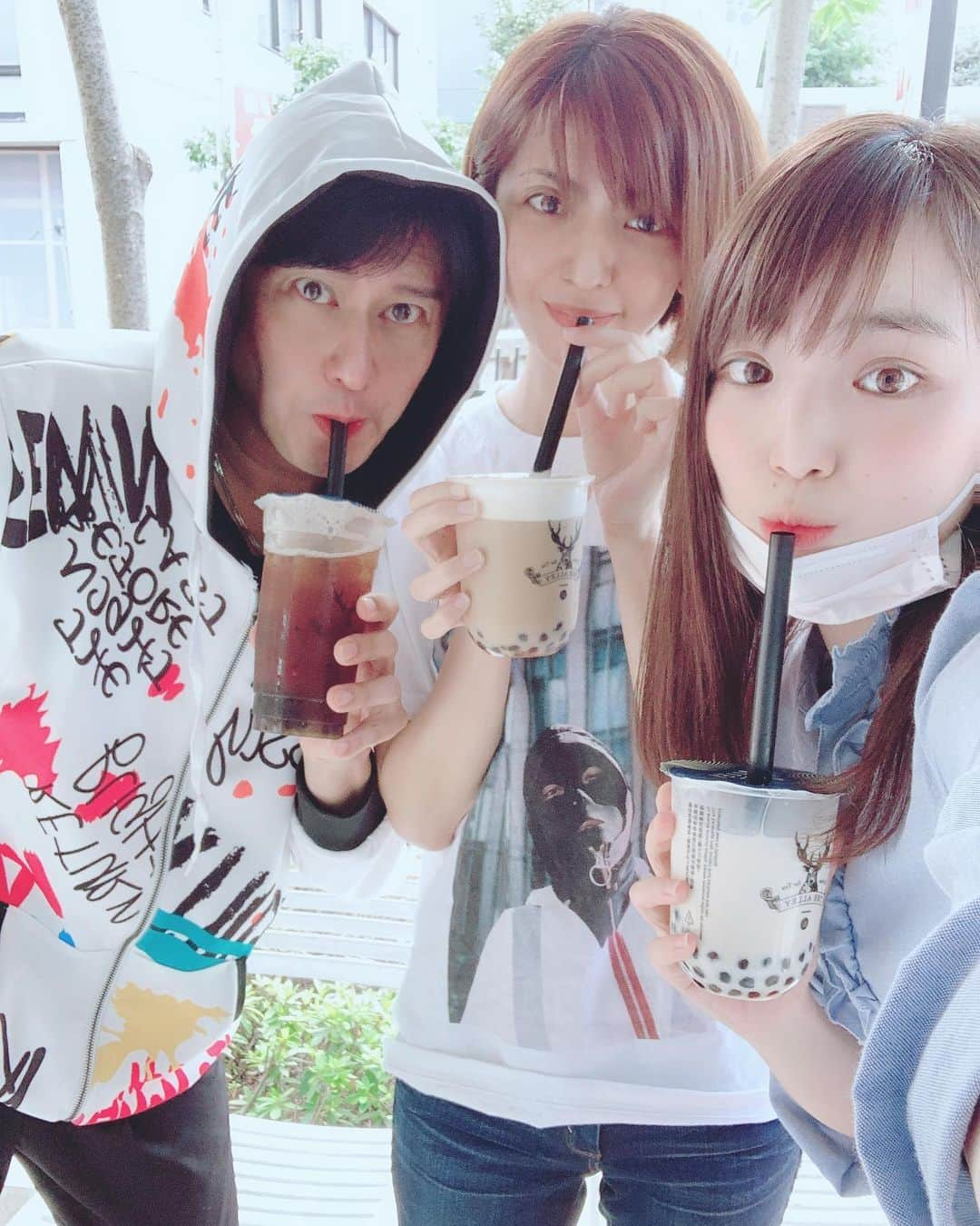 円谷優希さんのインスタグラム写真 - (円谷優希Instagram)「んふふ❤  #遠き夏の日 #中目黒キンケロシアター #タピオカ #川崎麻世 さん#宮地真緒 さん#円谷優希」9月20日 13時53分 - yukitsumuraya