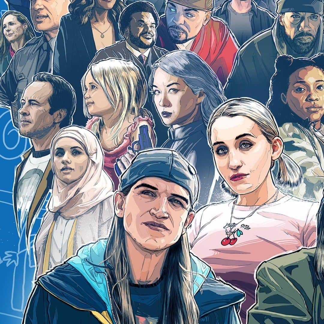 ケヴィン・スミスさんのインスタグラム写真 - (ケヴィン・スミスInstagram)「Presenting our fourth and final poster for @jayandsilentbob Reboot! Hand-drawn by the amazing @arturkel at @wearebond, this piece features almost our entire cast in a super collage of characters! When we started shooting, we didn’t know if we’d get anyone to come down to #neworleans to join us. But look at that cast! I’m still honored that so many friends and folks took the time to say silly shit for us on camera! Wanna watch the flick WITH me? Today, tickets went on sale for the second half of the #rebootroadshow Tour (sponsored by the good folks at @audible, link in my bio), so I’ve included the full list of all 62 cities I’ll be visiting with the flick between now and March! But don’t worry: If you can’t make any of the Roadshow dates, @fathomevents shows our Reboot nationwide at a theater near you in the U.S. on 10/15 and 10/17 and nationwide in Canada via @cineplexmovies on 10/15 and 10/18! Then, after the Roadshow leaves a town, see the flick in that city as well! Wait ‘til you see what kinda corny comedy we’ve cooked up for you, starring the two guys who made their cinematic debut 25 years ago in my first film Clerks! If you’ve been waiting 18 years for a sequel to #jayandsilentbobstrikeback, then you’re gonna love it when #JayAndSilentBobReboot! #KevinSmith #audible #JasonMewes #movieposter #marketing #reboot #sabanfilms #fathomevents #viewaskew #cineplex」9月21日 0時15分 - thatkevinsmith