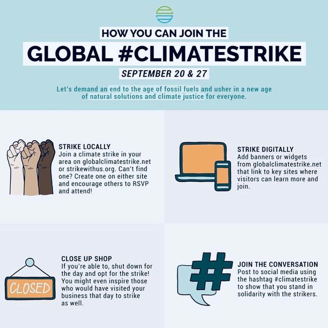 コンスタンス・ジマーさんのインスタグラム写真 - (コンスタンス・ジマーInstagram)「There is no Planet B! #climatestrike you have one week 9/20-9/27 to do at least one of these things! #studentstrike #fridaysforfuture @gretathunberg」9月21日 0時47分 - constancezimmer