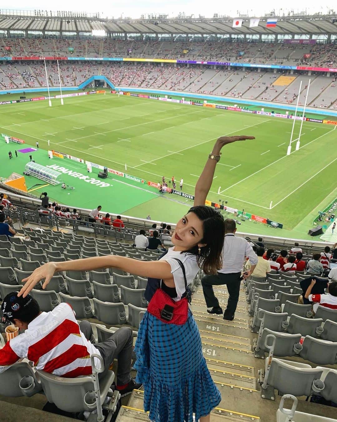 島袋聖南さんのインスタグラム写真 - (島袋聖南Instagram)「ラグビーワールドカップ2019 頑張れ日本！！🇯🇵🏉」9月20日 18時46分 - seina4444