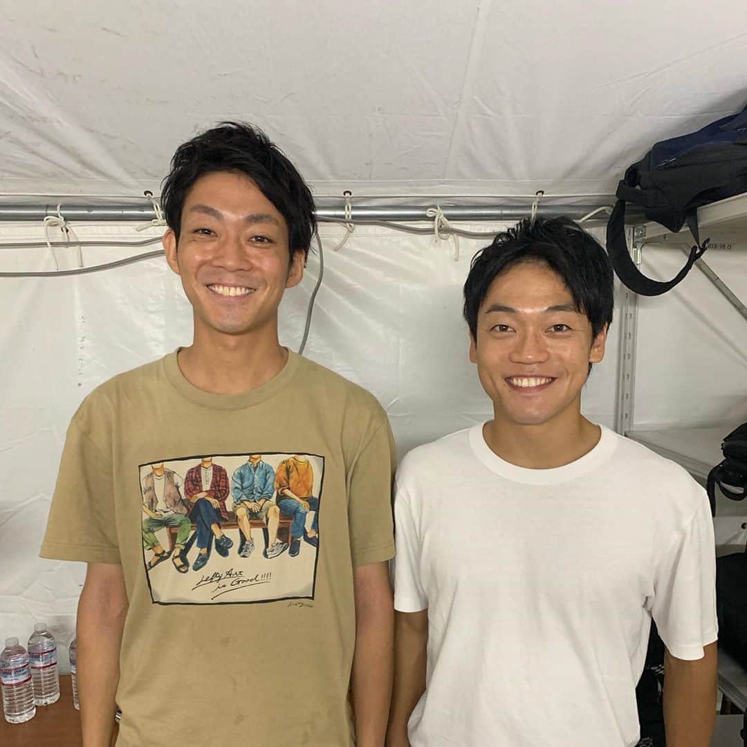 皆川勇気さんのインスタグラム写真 - (皆川勇気Instagram)「弟に会いました。  #似 #おばたのお兄さん #ネイビーズアフロ皆川」9月20日 19時08分 - yuuki_minagawa