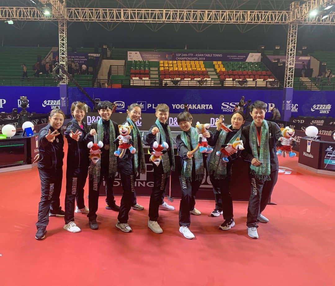 チョン・ジャーチーのインスタグラム：「#asianchampionship #3rd #bronze🥉 #chinesetaipei」