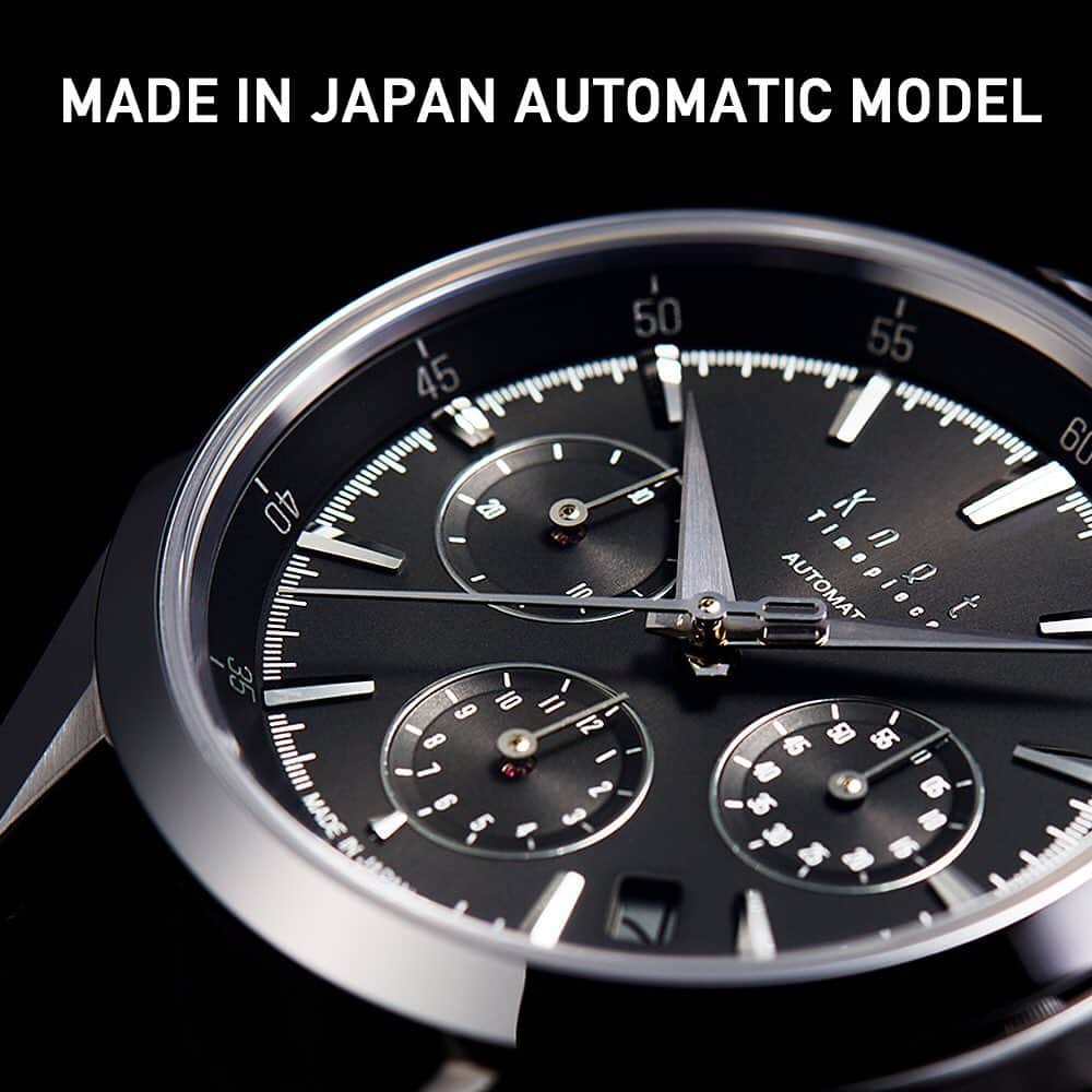 Maker's Watch Knotさんのインスタグラム写真 - (Maker's Watch KnotInstagram)「Maker's Watch Knotの哲学を具現化した、 Made in Japan Automatic Model ATC-40 / AT-38  ケース製造には、国内最高峰の機械式時計にも用いられている「鍛造ザラツ研磨製法」を採用。 文字盤には、製造はもちろん、日本国内では現在ほとんど行われる事のなくなった、植字工程までも全て国内で行なっています。 風防にはビッカーズ硬度1,500以上を誇る無反射コーティングされた「サファイアガラス」を採用。高い視認性を確保しています。 心臓部であるムーブメントには、毎時28,800振動の日本製ハイビートムーブメントを採用。1時間に28,800回（1秒8回）振動するハイビートムーブメントは、高性能な機械式時計の証明であり、秒針の振り幅を小さくし、時計の精度を飛躍的に高めます。  Maker’s Watch Knot が「日本のものづくり」にこだわった高級機械式腕時計。 是非、その手に取って「日本のものづくり」を体感してください。  #knot#knotwatch#madeinjapan#automatic#automaticwatch #ノット#腕時計#時計#機械式時計#自動巻き#国産時計#日本製」9月20日 19時22分 - makers_watch_knot