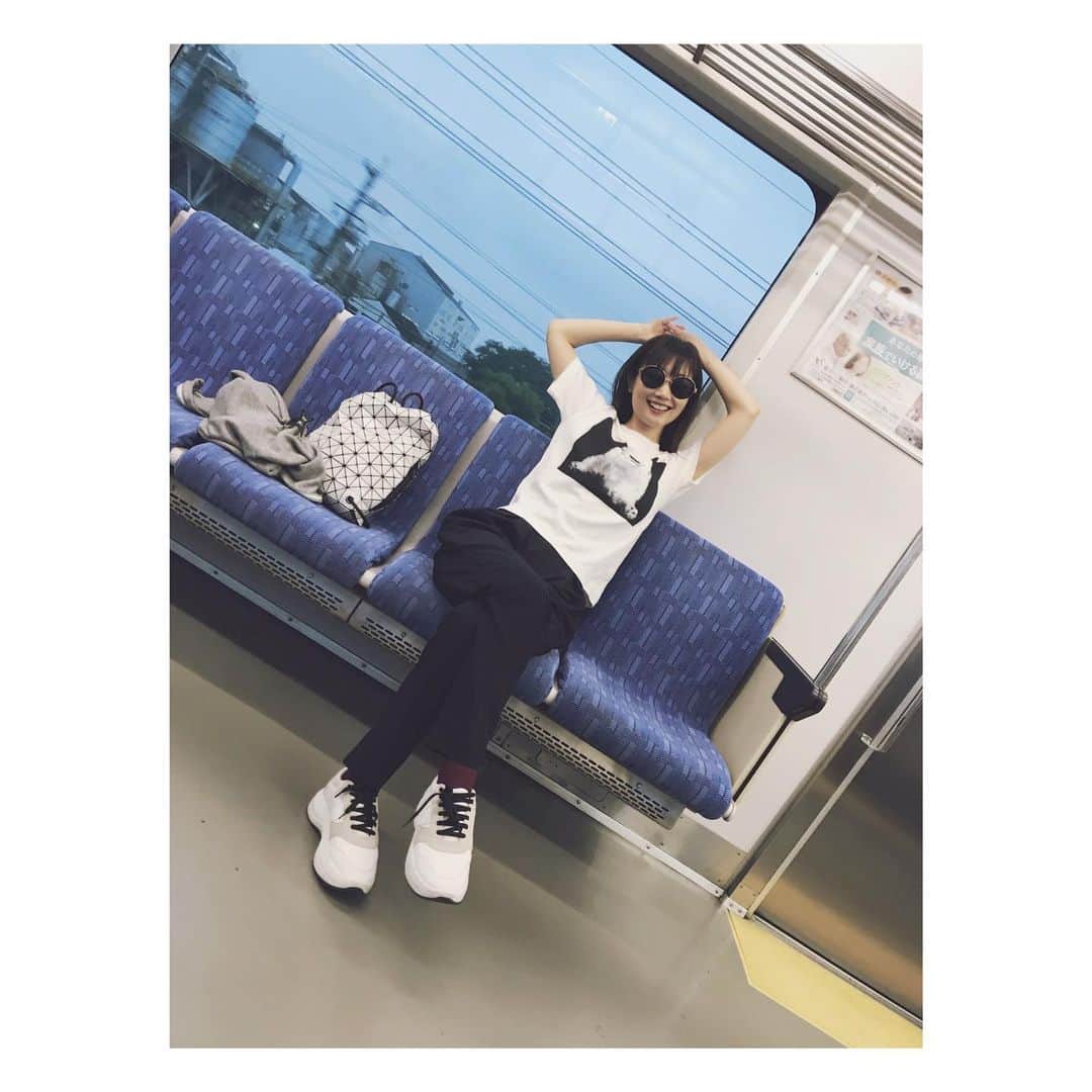 大塚愛さんのインスタグラム写真 - (大塚愛Instagram)「‪名古屋といえば‬ ‪あおなみ線に乗りました。‬ ‪みんな降りちゃって、貸し切り状態になるって‬ ‪嬉しいね‬。 AIO　#nagoya  #名古屋 #あおなみ線 #train」9月20日 19時36分 - aiotsuka_official
