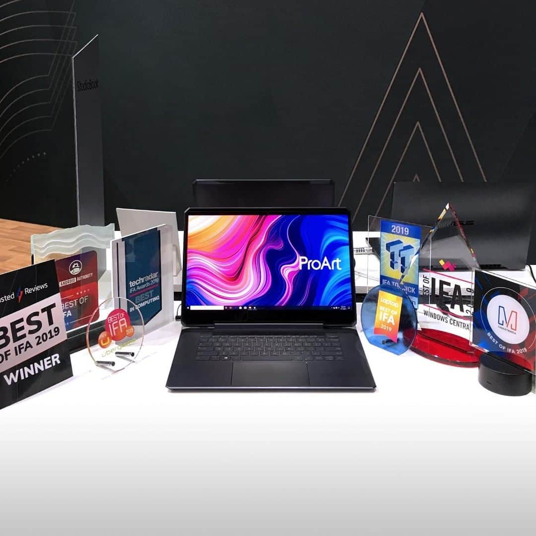 ASUSさんのインスタグラム写真 - (ASUSInstagram)「#ProArt StudioBook One took home all these awards at #IFA19! Thanks to our media partners for this incredible honor. 🏆」9月20日 19時55分 - asus