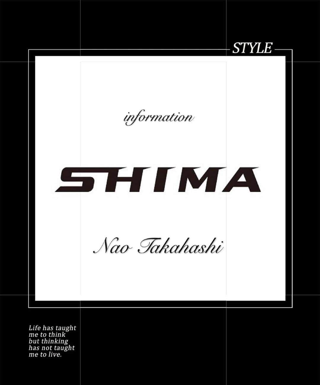 Nao Takahashi SHIMA Harajukuさんのインスタグラム写真 - (Nao Takahashi SHIMA HarajukuInstagram)「私事で申し訳ございませんが本日9/20付でSHIMAを退社することになりました。前社には本当に未熟な自分育てて頂いたこと言葉では表せない程感謝しています。SHIMAを通じてお世話になった方々、関係者の方々そしてお客様、SNS上の報告になってしまい申し訳ございません。この決断に後悔は一切ございません。自分の可能性を信じ次の新たなステージに向けまた精進させて頂きます。今後ともお世話になる方々、応援してくださる方何卒よろしくお願い致します。高橋 侃」9月20日 21時07分 - naotakahashi31