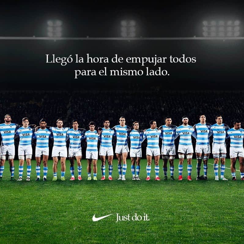 ハビエル・パストーレのインスタグラム：「Comienza el mundial de Rugby! Empujamos todos para el mismo lado.  #JustDoIt」