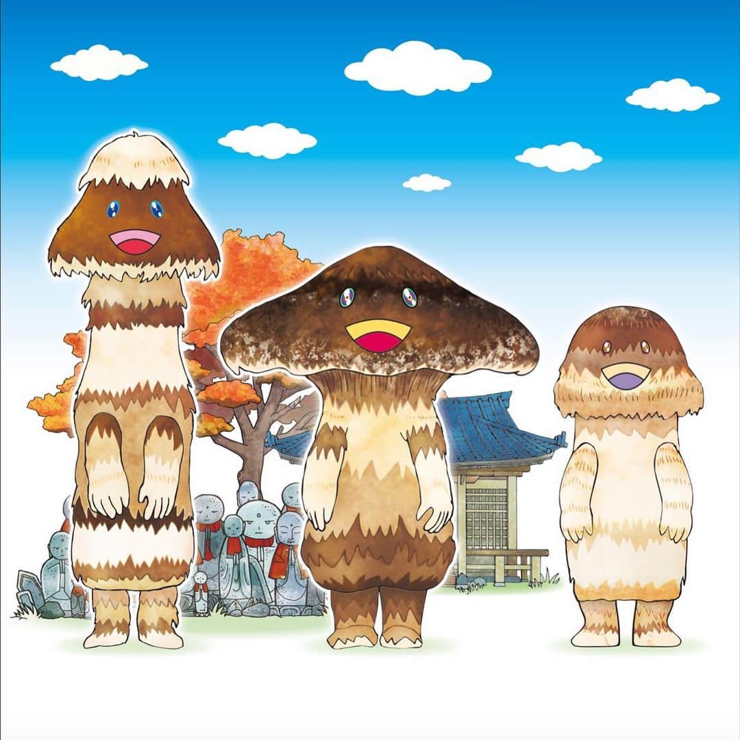 村上隆さんのインスタグラム写真 - (村上隆Instagram)「Mushroom Brothers! 🍄Matu_TAKE 🍄Shii_TAKE 🍄Mai_TAKE」9月20日 21時33分 - takashipom